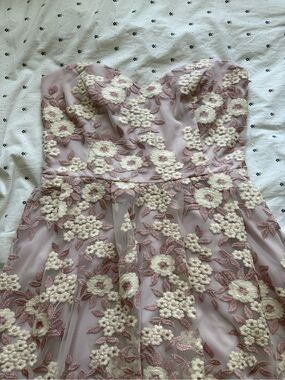 Strapless prom dress